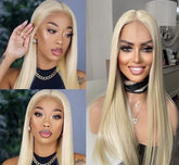 613 Blonde 13x3 Frontal Lace Free Part Straight Wig